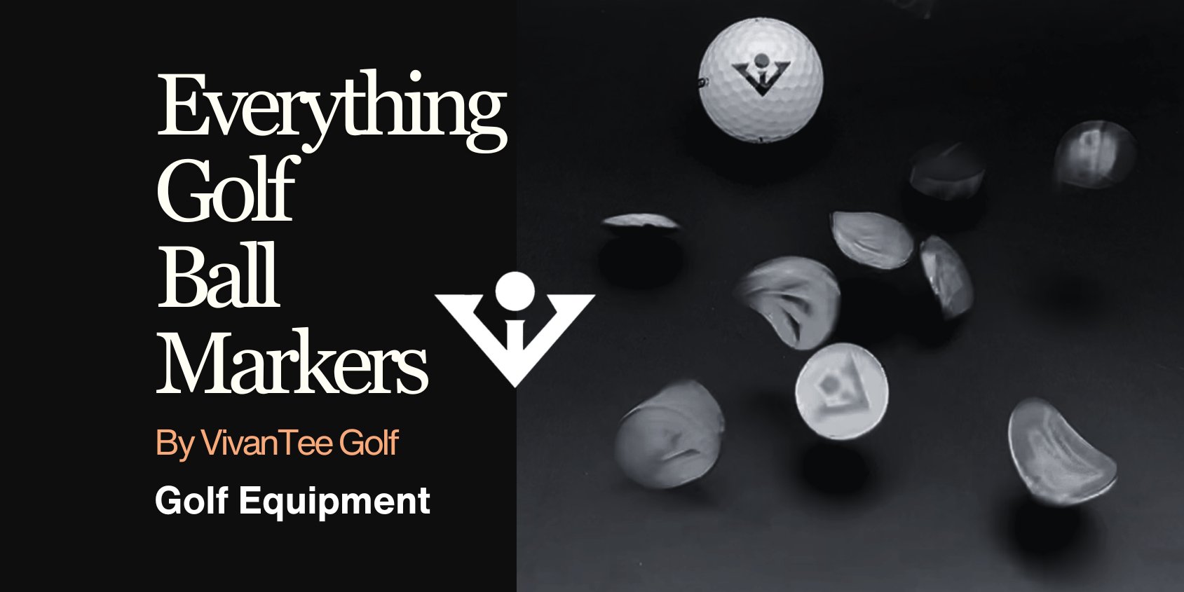 Various Signature VivanTee Golf Ball Markers, showing our unique designs and flair.