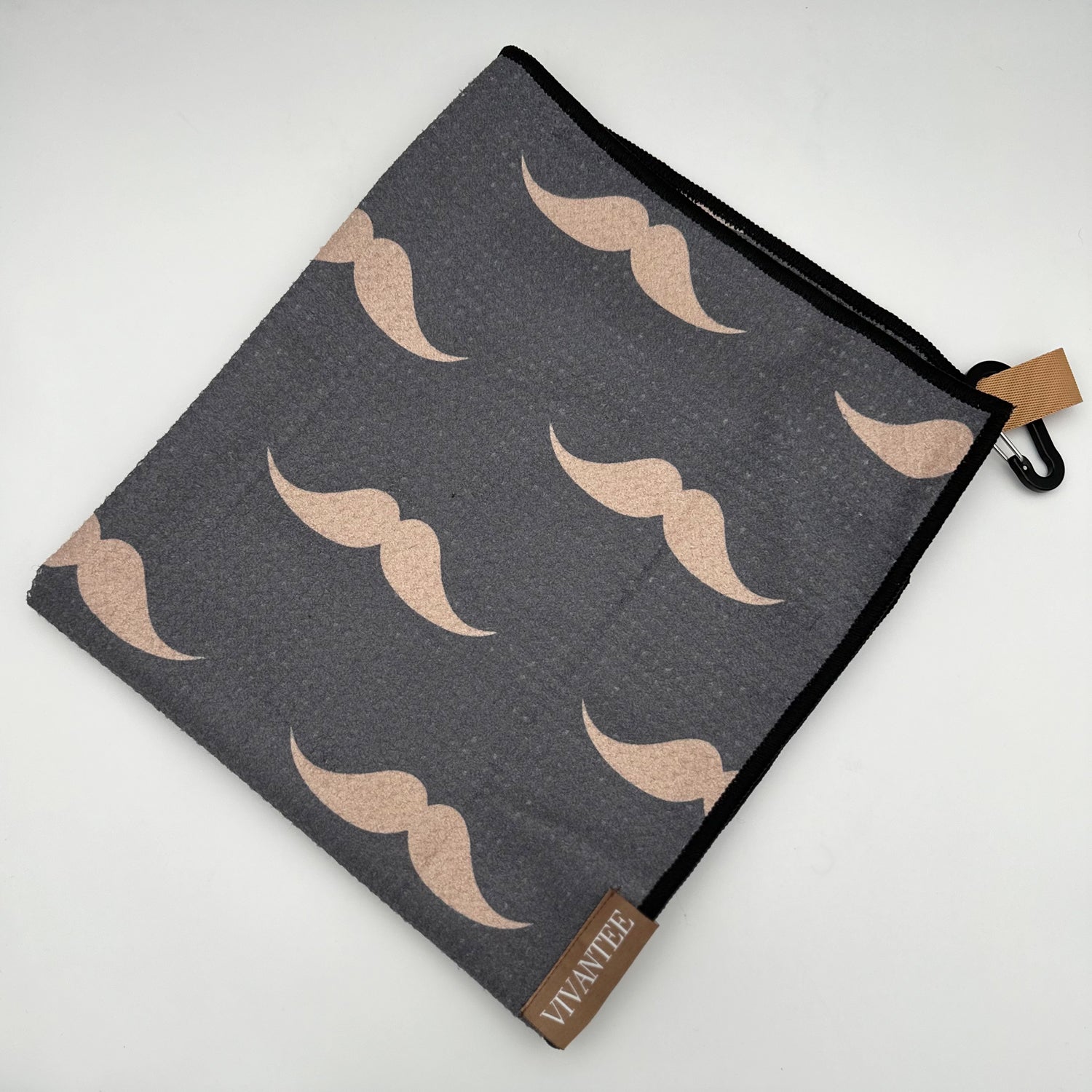 Urban Gent | Mustache Patterned Magnetic Golf Towel